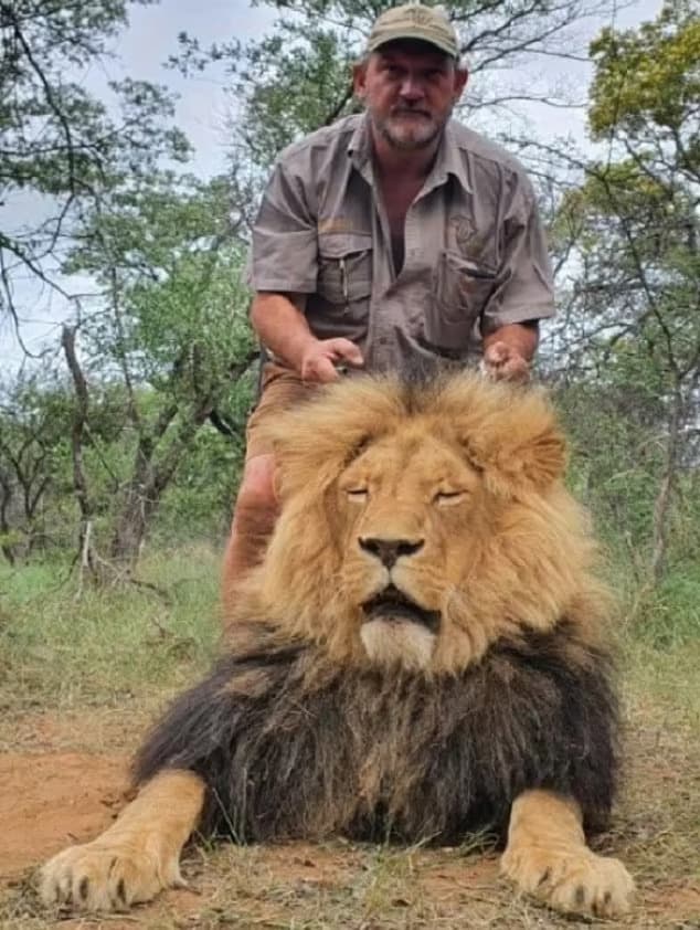 A prolific trophy hunter who slaughtered lions, giraffes and elephants in South Africa has been shot dead at point blank range after his truck broke down