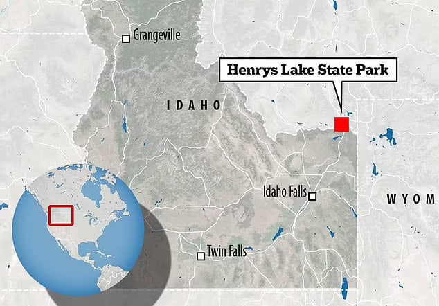 The incident occurred northwest of Henrys Lake