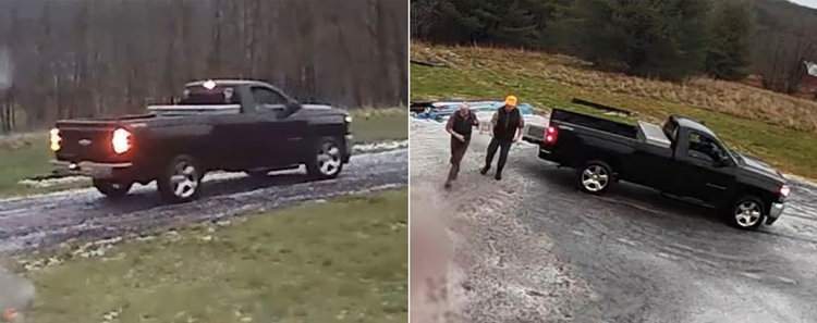 Images of a vehicle and people involved in a deer poaching incident in Greene County on Nov. 22, taken from a Ring camera.NYSDEC