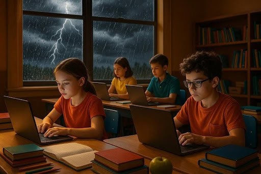 Online Schools as a Climate Adaptation Strategy: Safeguarding Educational Continuity During Natural Disasters